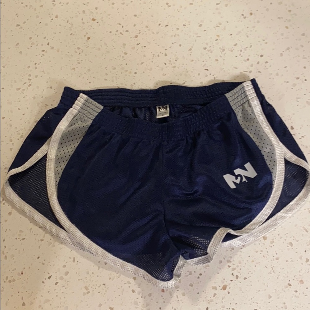 N2N Bodywear Throwback Mesh Split Short Small Navy